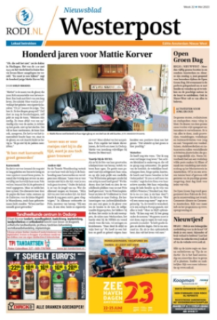 Nieuwsblad Westerpost Editie Amsterdam Nieuw-West + Nieuwsblad Westerpost Editie Haarlemmermeer